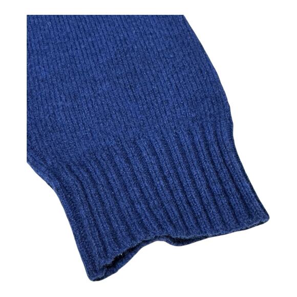 LL Bean Lamb Wool Cardigan Sweater Women's L-Reg Button Up Blue Pink Fair Isle - Picture 5 of 8